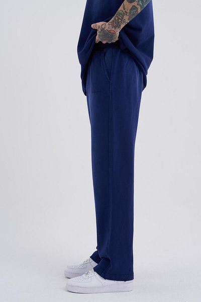 Machinist Men's Special Washed Baggy Navy Blue Sweatpants