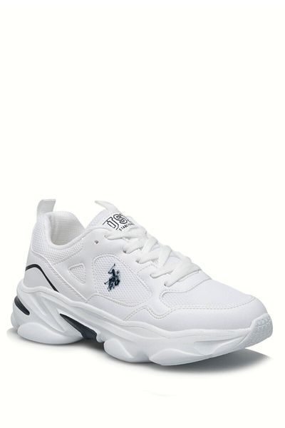 U.S. Polo Assn. Thick Sole White Sneaker Shoes