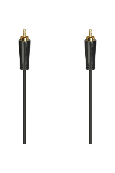 Hama Cablu video Hama, mufă RCA - mufă RCA, placat cu aur, 1,5 m