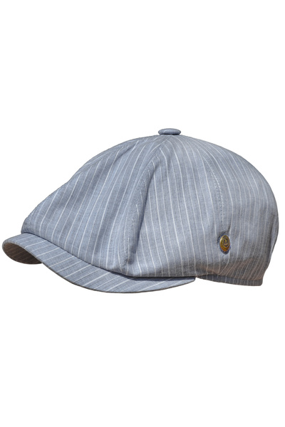 pozze Yazlık Çizgili İngiliz Peaky Blinders Erkek Kasket Şapka