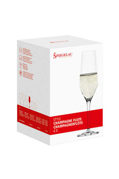 SPIEGELAU Set pahare de sampanie Style, 4 buc., 240 ml