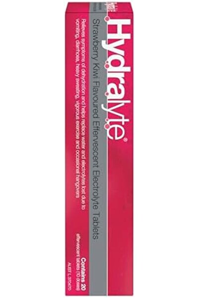 HYDRALYTE Effervescent Electrolyte Tablets by - Strawberry Kiwi Flavor (20 Doses)