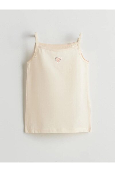 LC Waikiki LCW Kids Kare Yaka Kız Çocuk Atlet 2'li (W5)