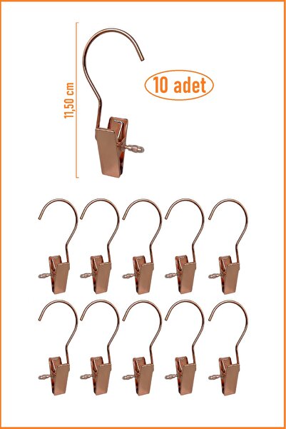 EZMK EV GEREÇLERİ Metal Eşarp Askısı, Şal Askısı, Çok Amaçlı Mandallı Askı - ...