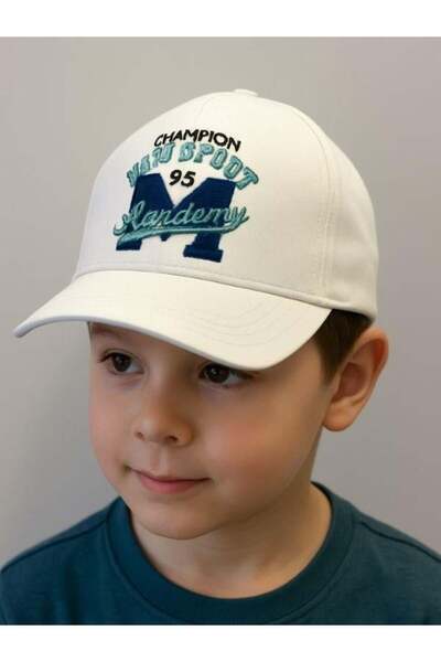 Zekids Boy's m Embroidered Hat for Ages 4-8