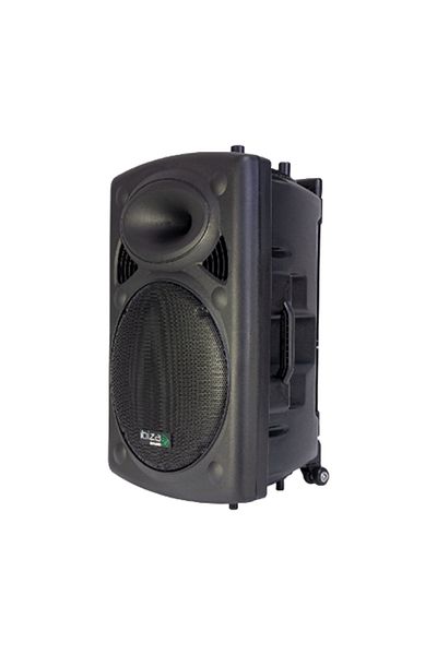 IBIZA Active Portable Speaker 800w, Bt, Fm, Sd, Usb, Karaoke, 2 Uhf Microphones, Case