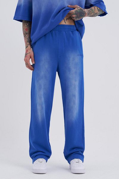 Machinist Men's Special Washed Baggy Blue Sweatpants