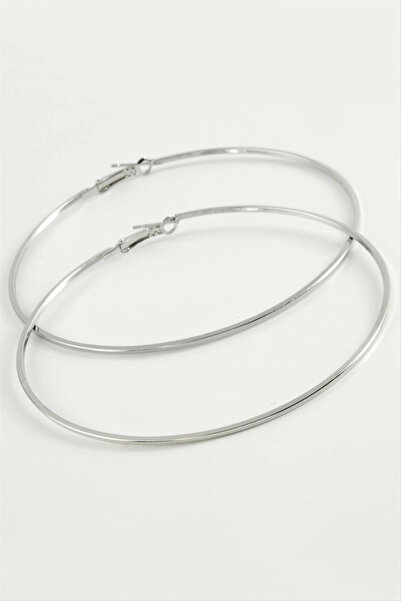 lowell home Crushed Striped Metal Hoop Earrings 8-9-10 cm