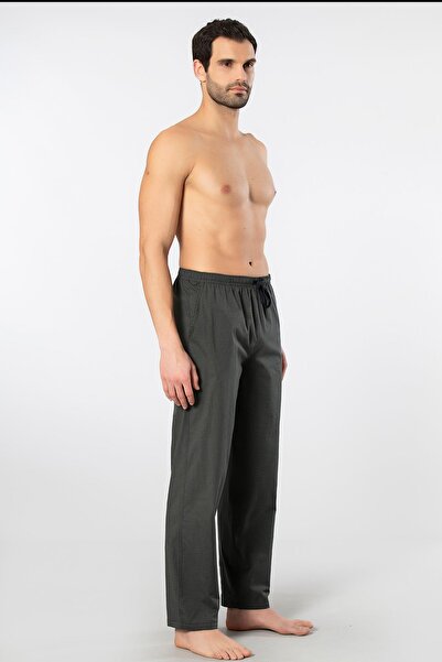 Cacharel Ekoseli Cepli Alt Pijama, %95 pamuk %5 likralı