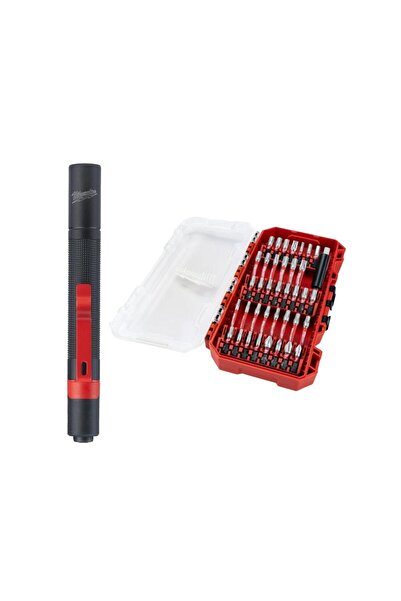 Milwaukee 39 Parça Bits Uç Seti + Led Fener