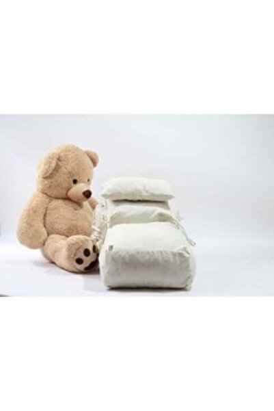 Pufrelax Minnie Yoga Chair and Pillow, Textile Material - Angora Grey