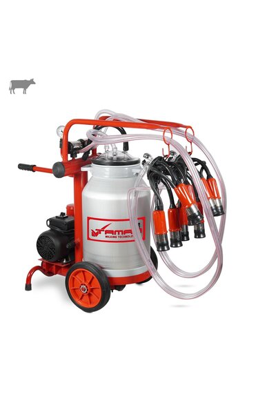 Tamam Ecomini İkili İnek Süt Sağma Makinesi (Alüminyum Güğüm-Kauçuk) (Kuru)