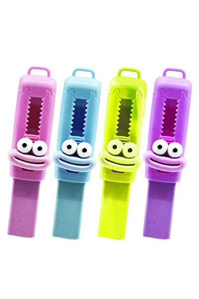 Mikro Smile Face Max Sürgülü Silgi (ER-4546) 4 Adet