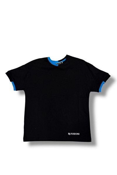 Zekids Tricou oversize pentru copii Basic cu detaliu guler