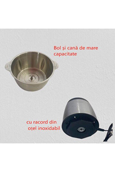 QGC Mașină de tocat carne electrică, 1200W, 2 viteze, oțel inoxidabil