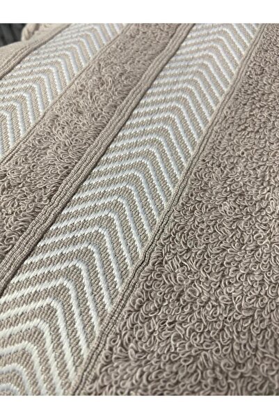 Teksev Lora 3-Piece Hand and Face Towel Set – 50X90 cm 100% Cotton, Soft Textured, Knitted Fringed