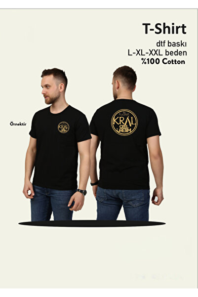 The Barber Fashion Siyah Kişiye Özel Kıyafet Özel Baskılı T-Shirt Siyah Kıyaf...