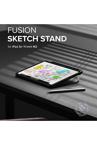 WOW Husă compatibilă cu iPad Air 4 2020/Air 5 2022/Air 11 2024/Air 11 2025, G31, Plastic, Negru intens