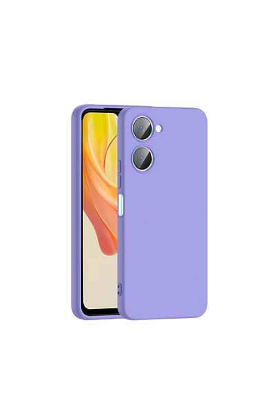 Paladyum Case Vivo Y18 Compatible Velvet Inside Lilac Launch Silicone Case