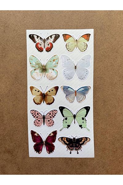 hdsticker 69 Pieces Butterfly Sticker Set - Notebook, Wall, Laptop, Phone, Mirror, Glass Children's Book Decor Sticker P3