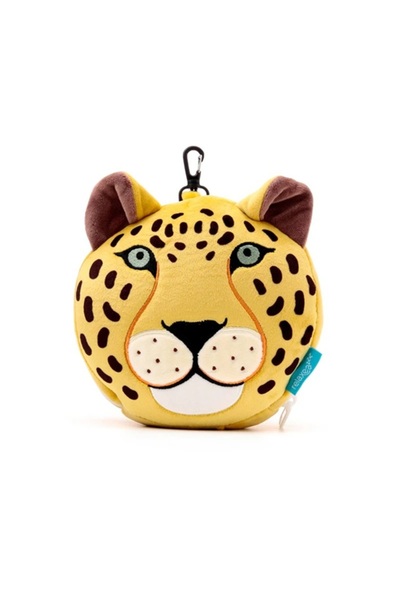 Relaxeazzz Çocuk Seyahat Yastığı ve Göz Maskesi-Leopard