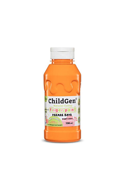 ChildGen Süper Yıkanabilir Parmak Boya 350ml - Turuncu