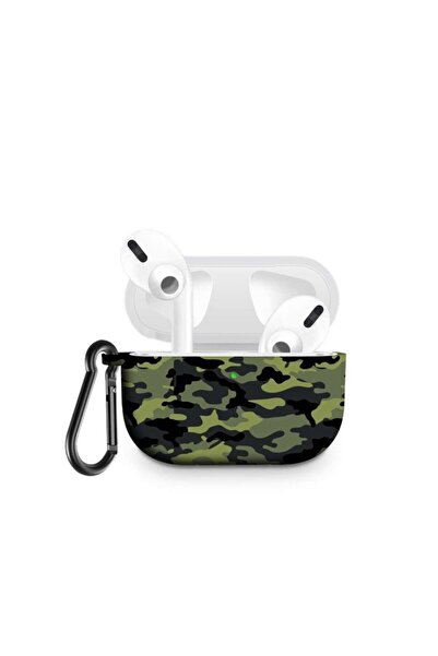 SOHO Case with Carabiner Compatible with Apple AirPods Pro 1 & AirPods Pro 2, Army