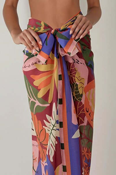 Hiccup Desenli Maxi Pareo