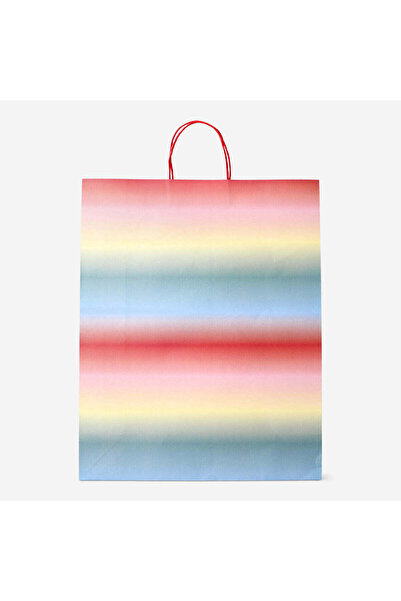 Flying Tiger Copenhagen Gökkuşağı Renkleri Büyük Boy Hediye Çantası