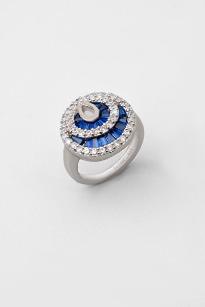 So CHIC... Yakamoz Rüyası 18 Ayar Beyaz Altın Kaplama Gümüş Yüzük