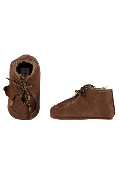 XQ Suede Leather Booties, XQ, Brown, 12-18 Months