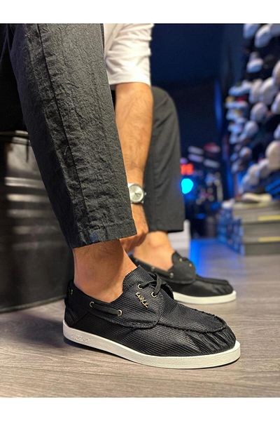 Knack Pantofi de in sezon 008 negru (talpă albă)