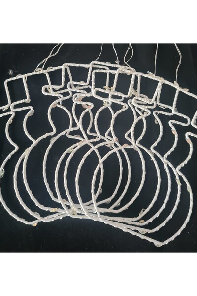 SDX Market Instalație decorativă de Crăciun, lungime 2,4 m, cu 8 figurine în ...