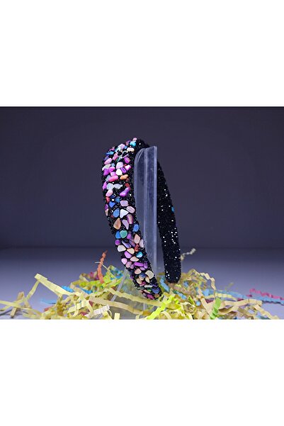 DNC تزيين تاج الشعر المصنوع يدويًا من الحجر الطبيعي الكبير يضيف الأناقة لحفلا...