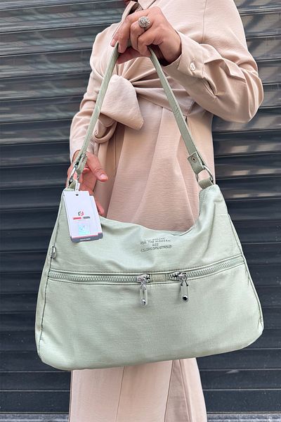 Just Polo Imported Crinkle Fabric Women's Shoulder Bag