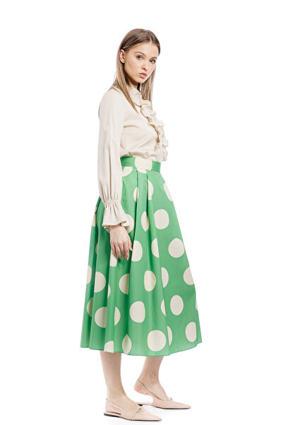 RVL Blue polka dot skirt