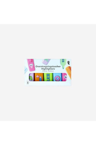 Flying Tiger Copenhagen 5'li Mini Fosforlu Kalem