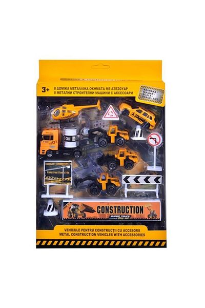 OEM Set Vehicule de Construcții și Accesorii - Scara 1:87