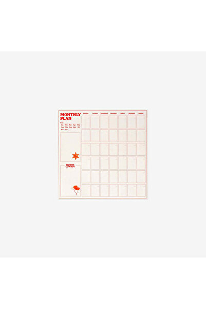 Flying Tiger Copenhagen Aylık Planlayıcı Not Defteri