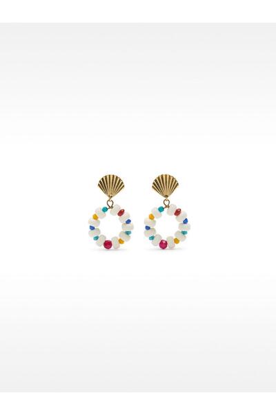 PARFOIS Çok Renkli Boncuklu Küpe