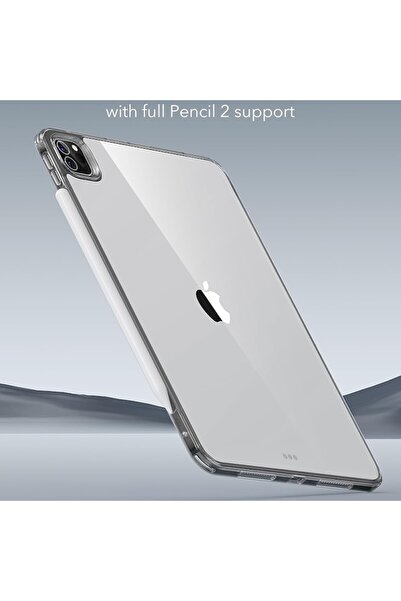 WOW Husă compatibilă cu iPad Pro 11 2024, J55, acrilică, neagră transparentă