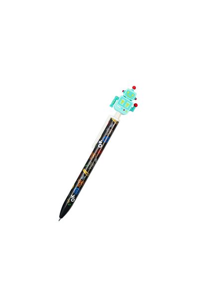 Cem Dolphin Robot Figured 0.7 mm Tip Pen 0.7 Versatil Pen Green (1 Piece)