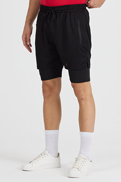 pandy Erkek Hızlı Kuruma Özellikli Antrenman Halısaha Fitness Kısa Taytlı Spor Şort