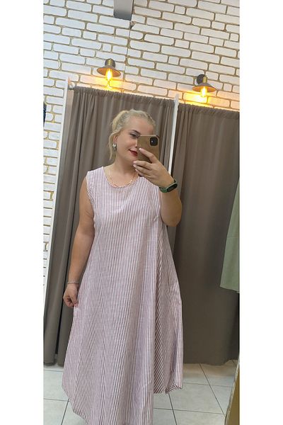 TUBA TOPTAŞ Cotton Woven Plus Size Dress