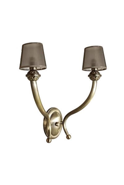 Bahar Aydınlatma Brila 2 Kollu Eskitma Gold Aplik