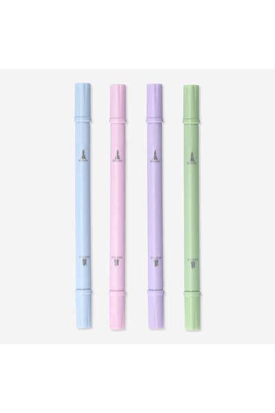 Flying Tiger Copenhagen Pastel Renkli 4'lü Fosforlu Kalem Seti