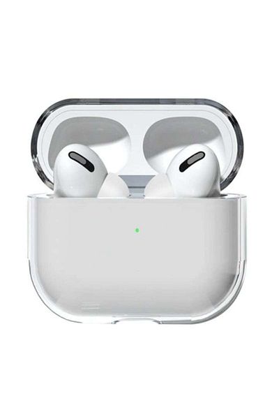 SOHO Husa cu carabiniera compatibila cu Apple AirPods 3, material termoplastic, Transparent