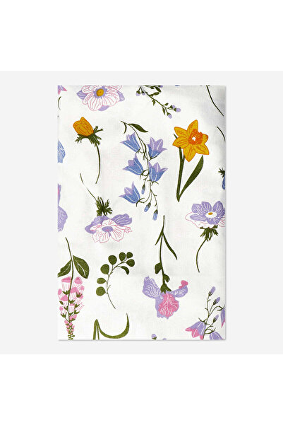 Flying Tiger Copenhagen Bahar Çiçekleri Desenli Pamuklu Masa Örtüsü 140 cm x ...