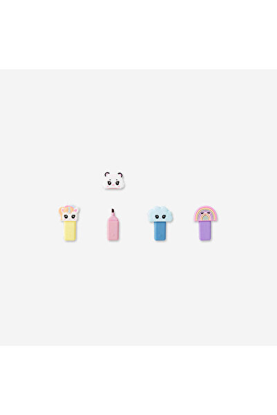 Flying Tiger Copenhagen 4'lü Hayvan Detaylı Fosforlu Kalem