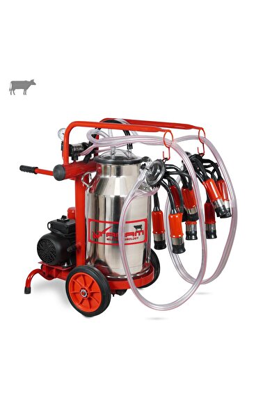 Tamam Ecomini İkili İnek Süt Sağma Makinesi (Paslanmaz Güğüm-Kauçuk) (Kuru)